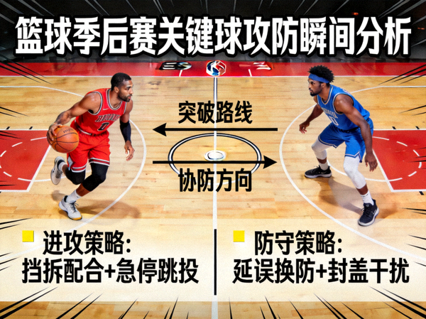 职业篮球季后赛关键球攻防瞬间分析与高空扣篮画面
